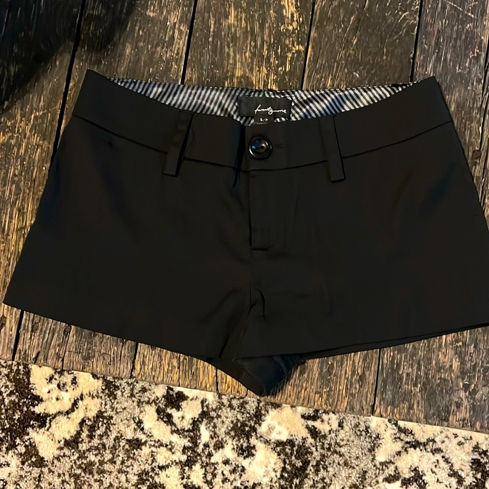 Black shorts.